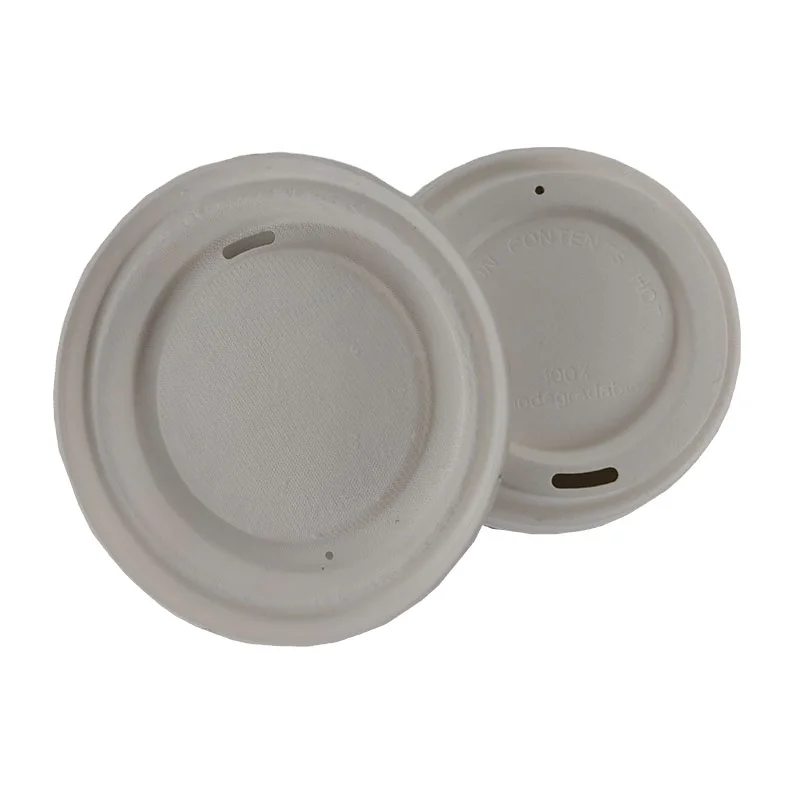 Кофейные бумажные стаканчики с крышкой эко-отбеливатель 100% биоразлагаемый водонепроницаемый сахарный тростник целлюлоза бумага для Кафе Латте от производителя