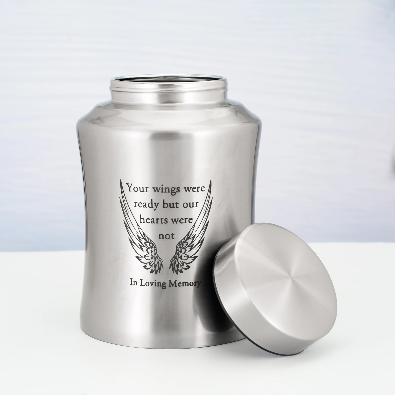 5.51*8.27 inch Quality Assured Engraved Cremation Urn Funeral Supplies High-Grade Adult Cremation Urns