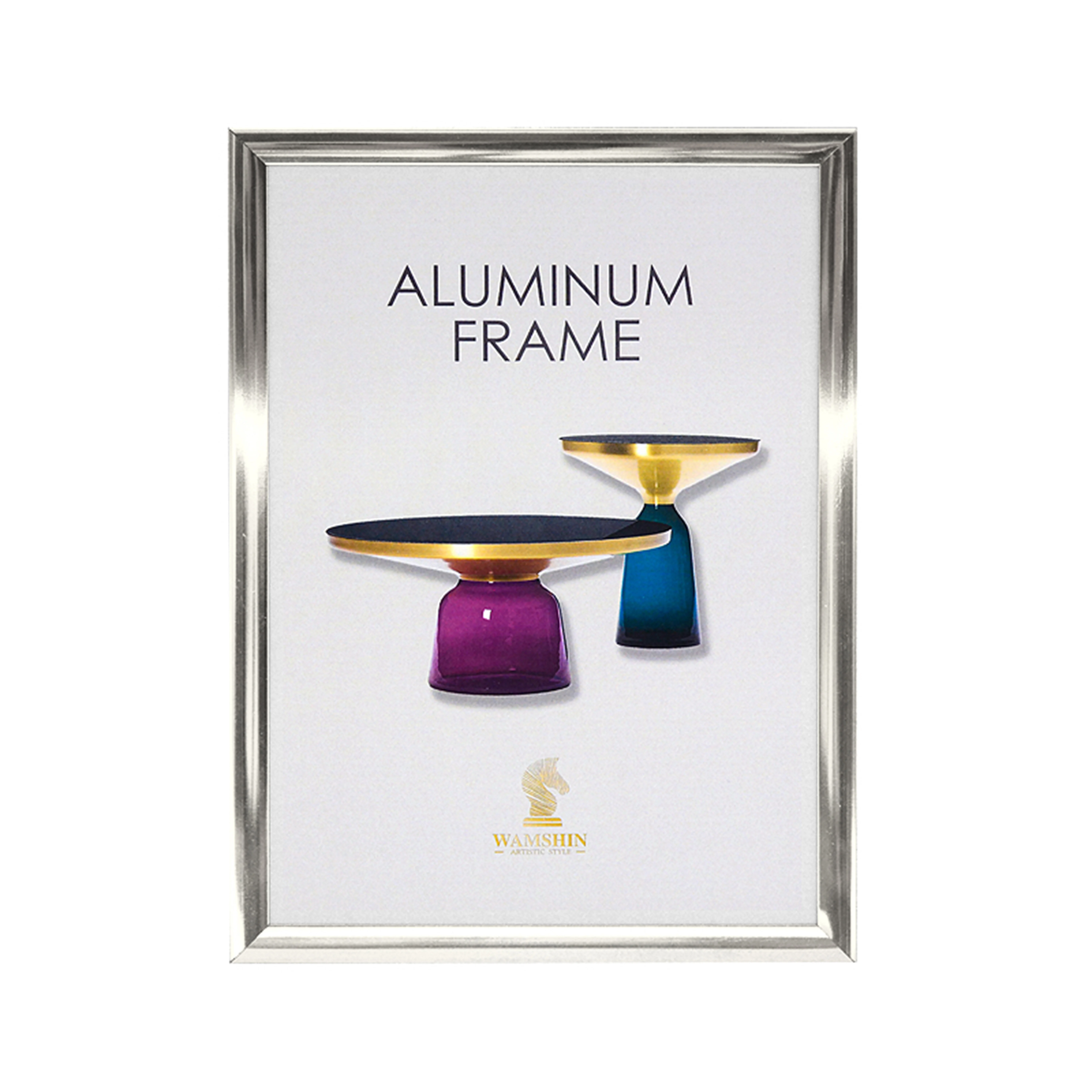 Super Valuable Gold Aluminum Frame A4 Real Glass Metal Picture Frame