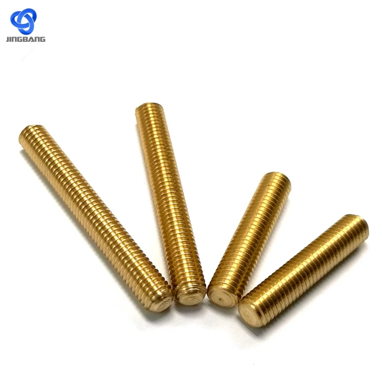 410 Mushroom Studs Double End Thread Screw Bolts Stainless Steel Threaded Stub Hdg Stud Bolt With 2 Hex Nut Bolt