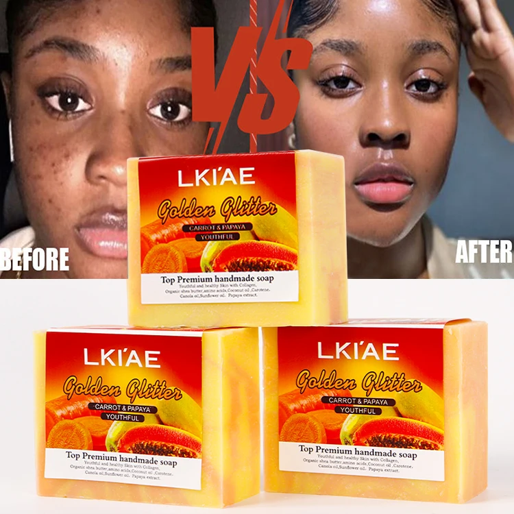 Таиланд экстракт моркови натуральный глицерин мощное увлажняющее органическое Отбеливающее Мыло для лица