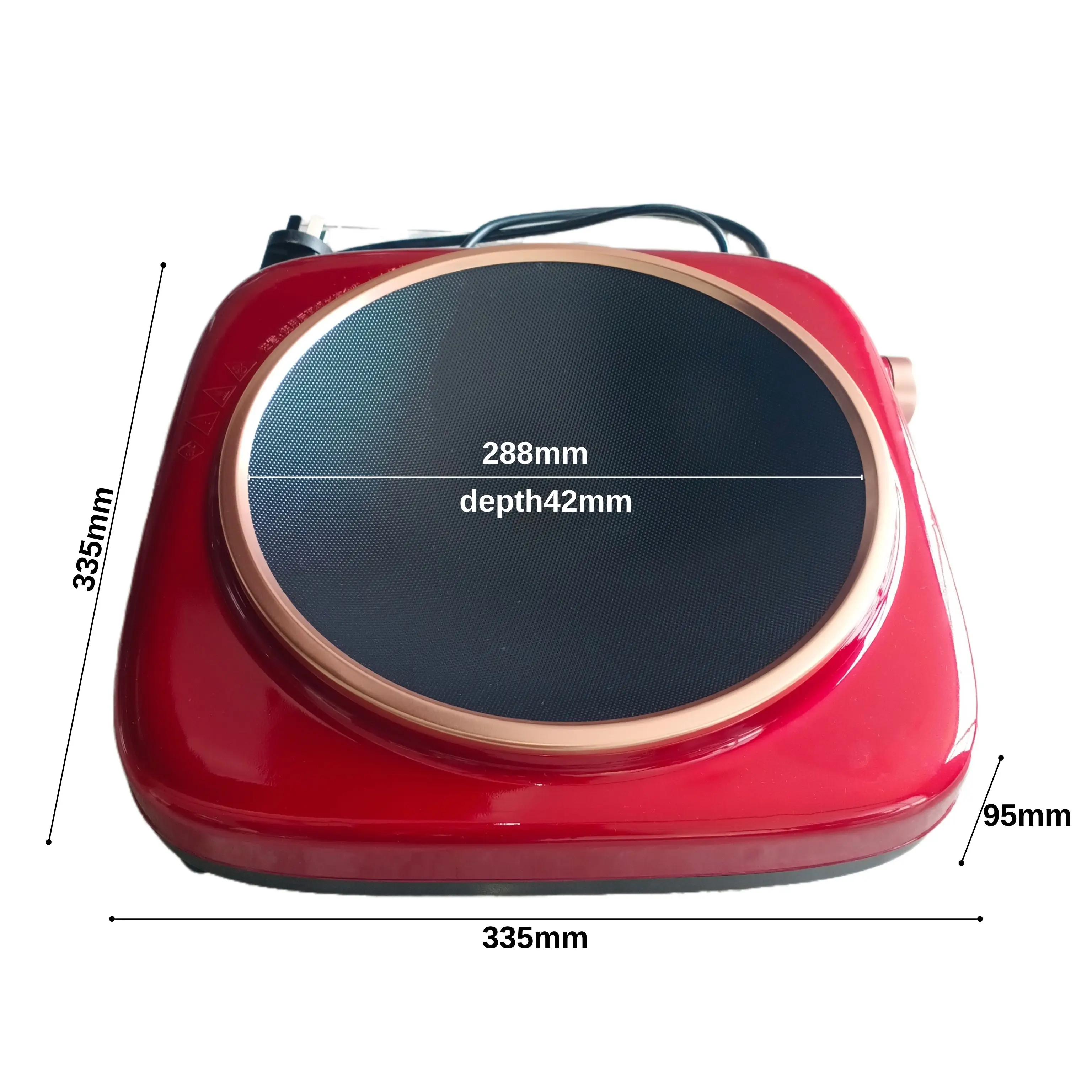 Induction cooker concave commercial full set of intelligent cooking hot pot anti-table red induction cooker