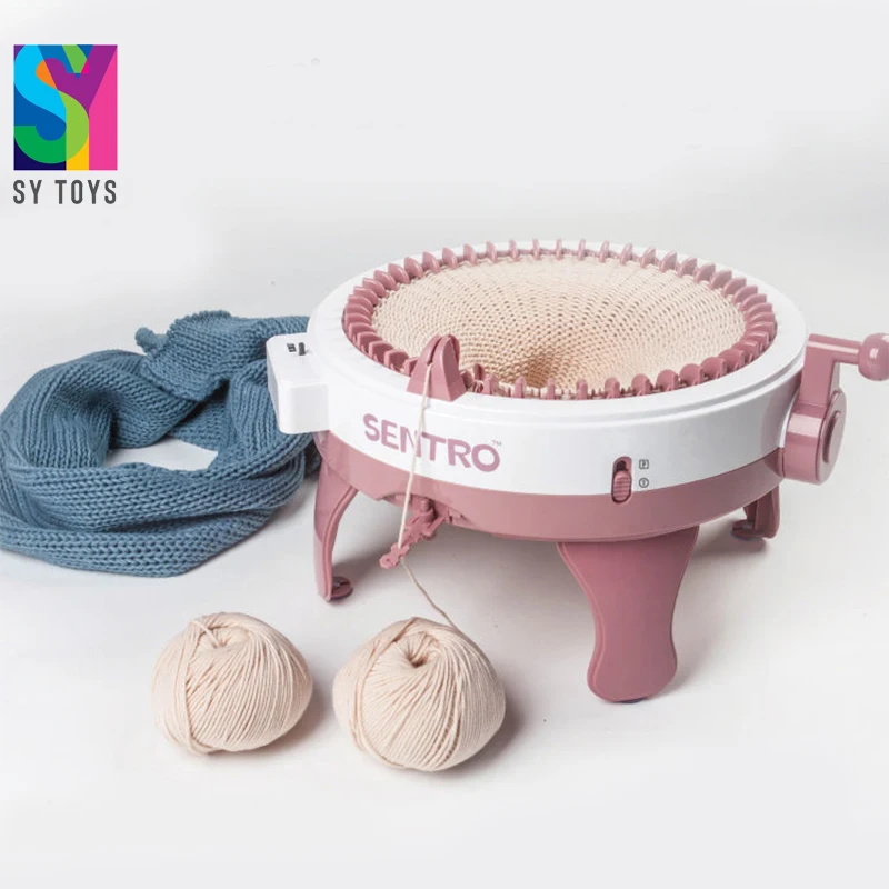 SY Kids knitted hats scarves star cylinder diy wool knitting machine toy