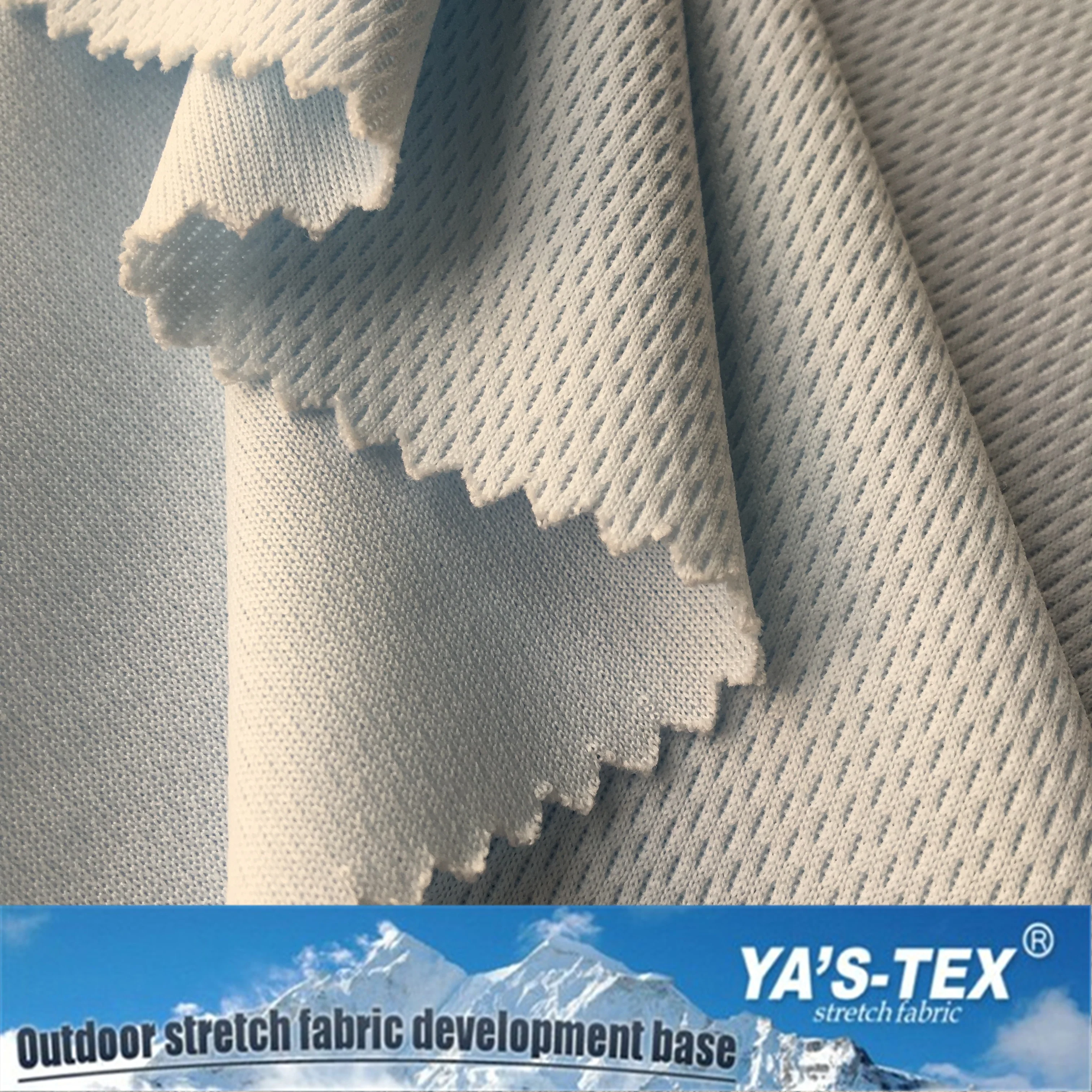 
Stretch Knit Bird Eye Polyester Mesh Knit Fabric for Clothing Linning or Shoes 