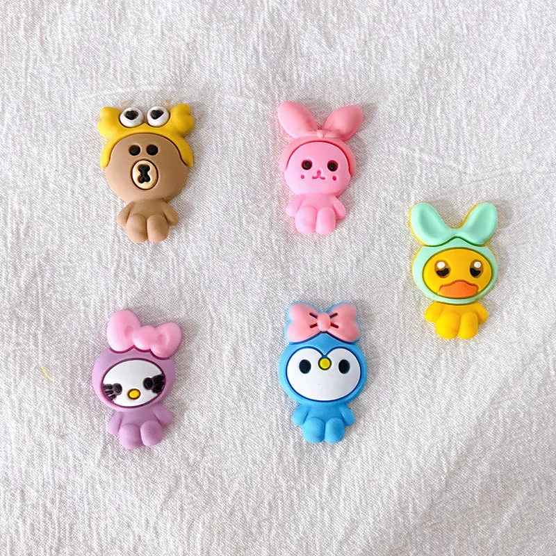 Fashion Concise Cartoon Shoes Accessories Soft PVC Summer Sandals Slippers Decorative Accessories for Gifts