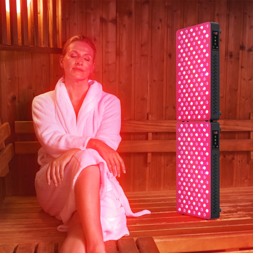 OEM/ODM DAISY CHAIN DESIGN adjustable frequency Infrared Light Therapy bed device 600W led red therapi light pulse for body