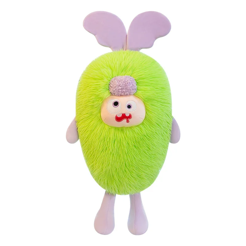 Creative little monster carrot little girl funny doll cloth doll plush toy factory custom weighted stuffed plush toys