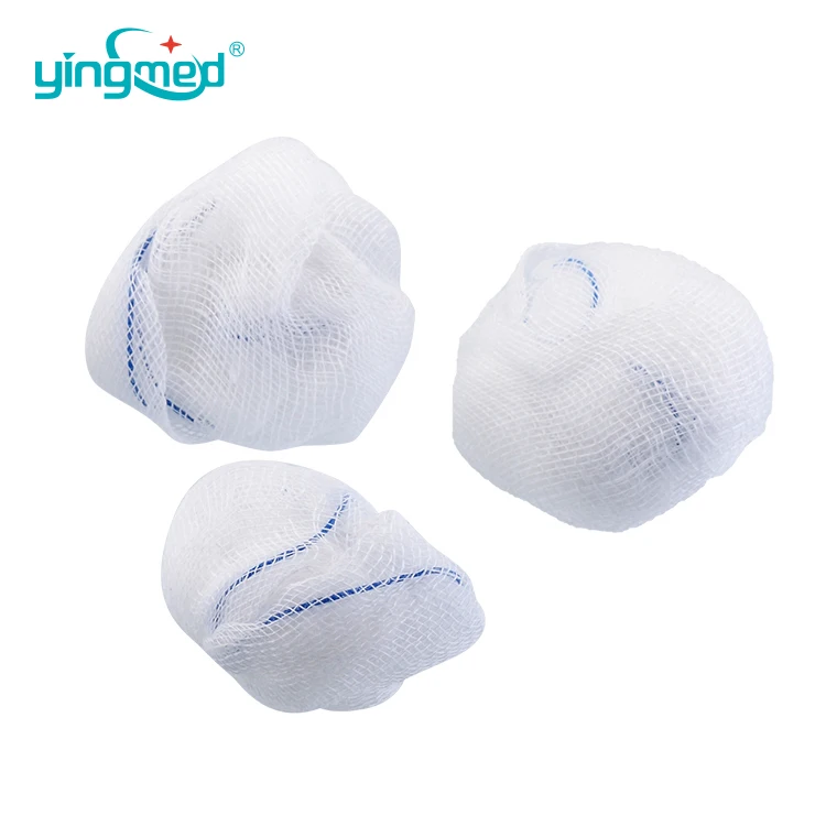 OEM gauze ball surgical sterilized raw cotton balls synthetic dental alcohol cotton balls with high absorbency whiteness