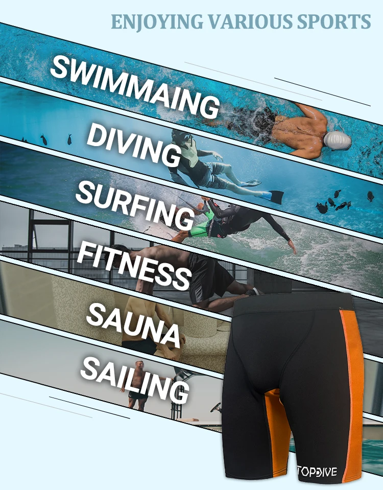 2mm Diving Pants Stretchy Neoprene Sauna Swimming Surfing Wetsuit Shorts Diving Shorts