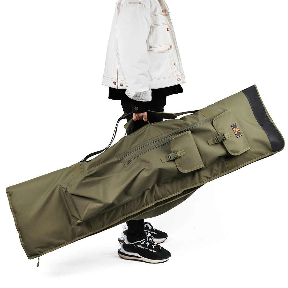 W.P.E Carp Fishing Rod Bag 1.5m/2.1m Portable Carp Fishing Rod Reel Storage Carrier Fishing Tackle Pesca Foldable Oxford Cloth