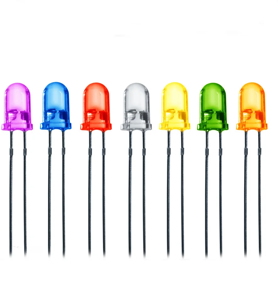 Светодиодный УФ-диод 5 мм DIP led uv Color 365 нм 380 395 410 UV