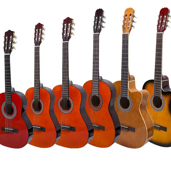 Multi-Size Beginner Classical Acoustic Guitars  Easy to Play, Great for All Ages
