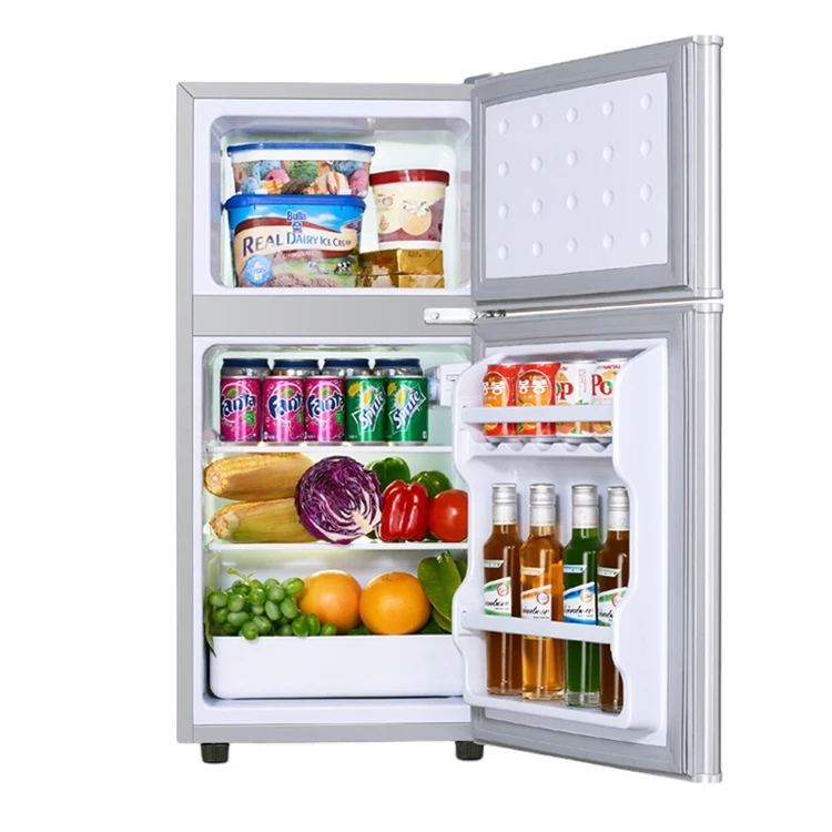 Портативный холодильник с прямым охлаждением и ручным размораживанием, 2 двери, продажа коммерческих двухдверных холодильников, холодильник для дома