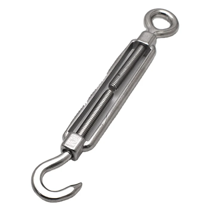 Hot sale rigging screw stainless turnbuckle wire rope tension connector eye-hook turnbuckle
