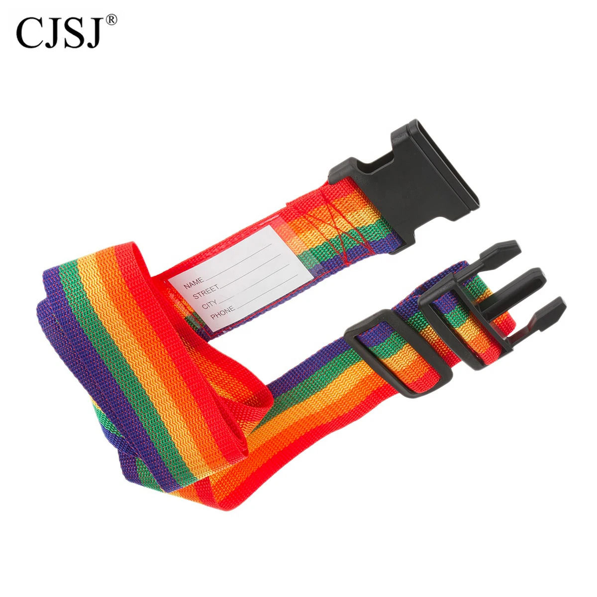 Wholesale Bulk Printed Adjustable Travel Luggage Belt Custom Logo Personalized Nylon Luggage Strap