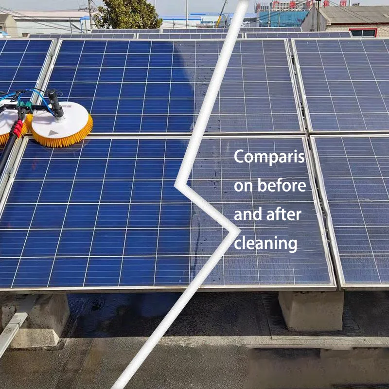 window cleaning pole brush portable glass cleaning machines solar panels cleaning brush