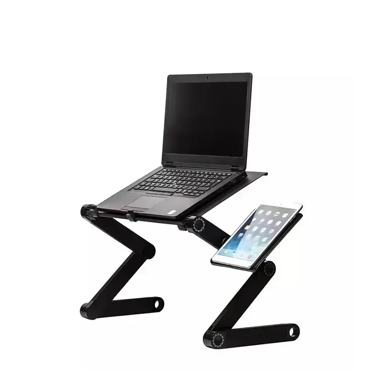 New Trend Reliable Quality CMP Aluminum Foldable Metal Black Height Adjustable Portable Laptop Stand