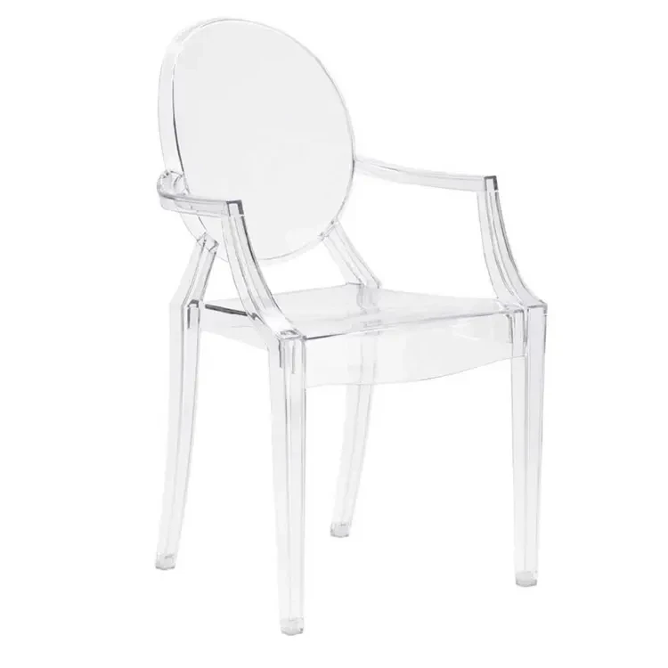 Wholesale Trasparentes Tiffany Napoleon White Clear Silla De Boda Chiavari Resin Acrylic Plastic Hotel Chairs for Wedding