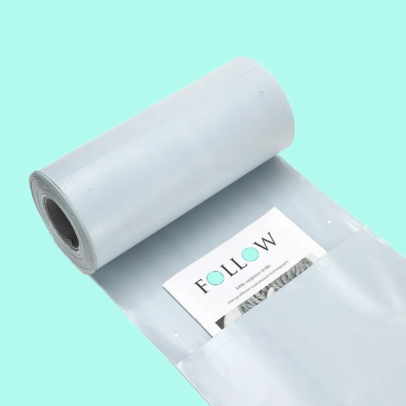 Auto Plastic Roll Hot Sale Pre-opened Custom Poly mailer Print Packaging Auto Courier Express Bag for Automated Packing  Machine