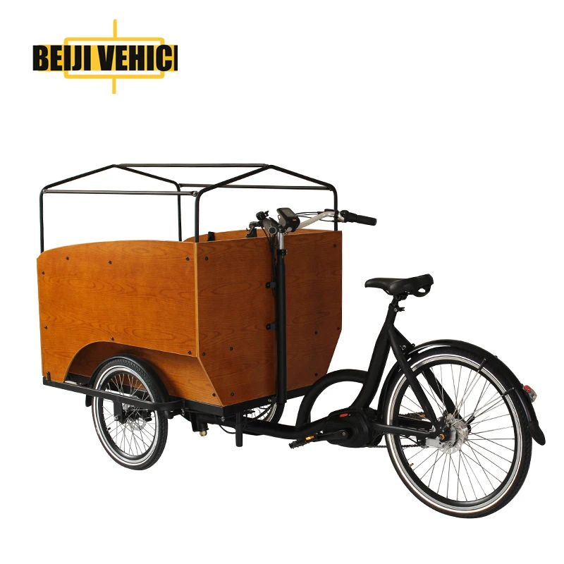 3 wheel cargo bicycle electric mid motor electric cargo bicycle for sale