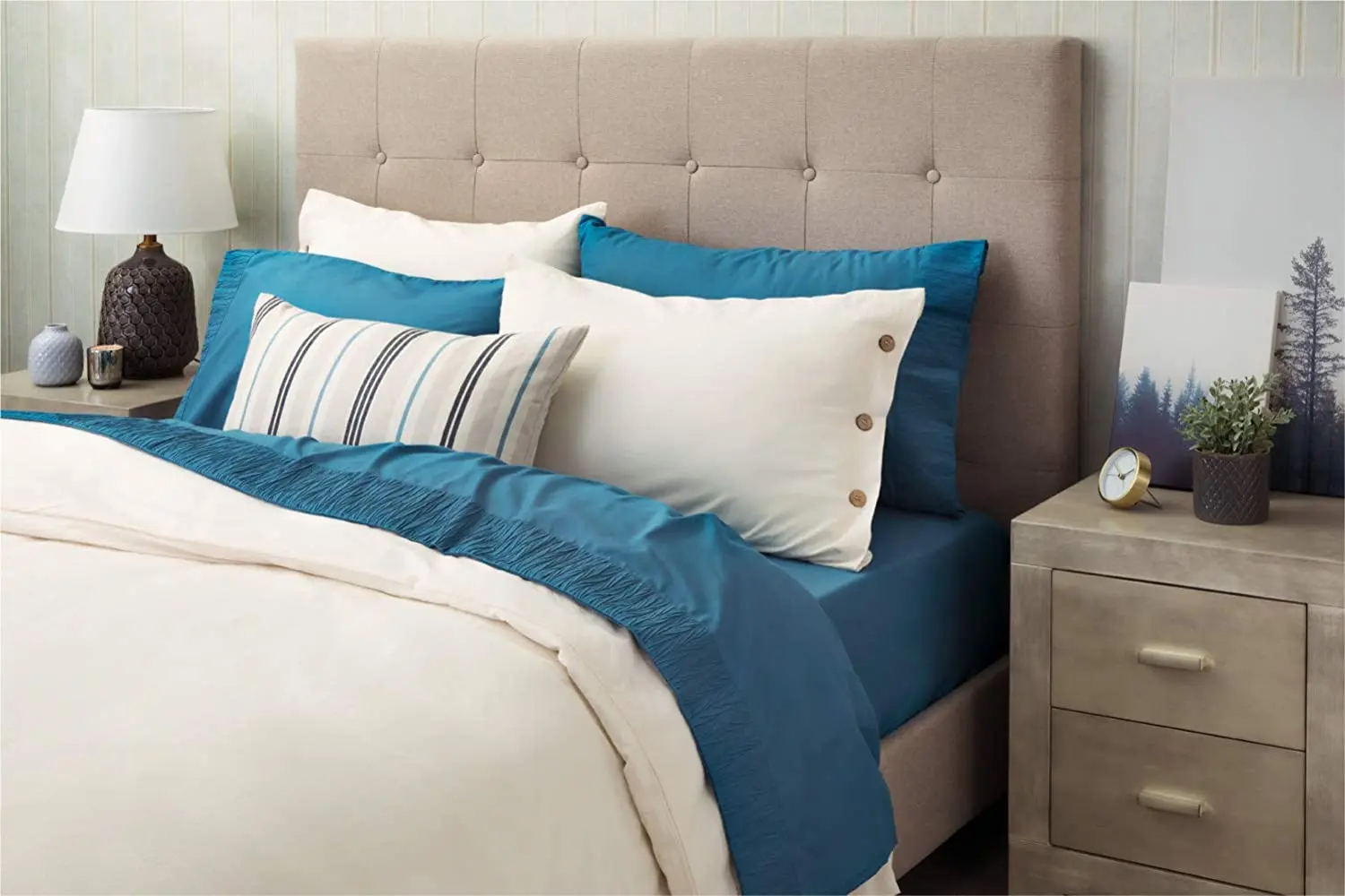 Double Brushed Microfiber Fabric Bed Sheets Wholesale For Home Use