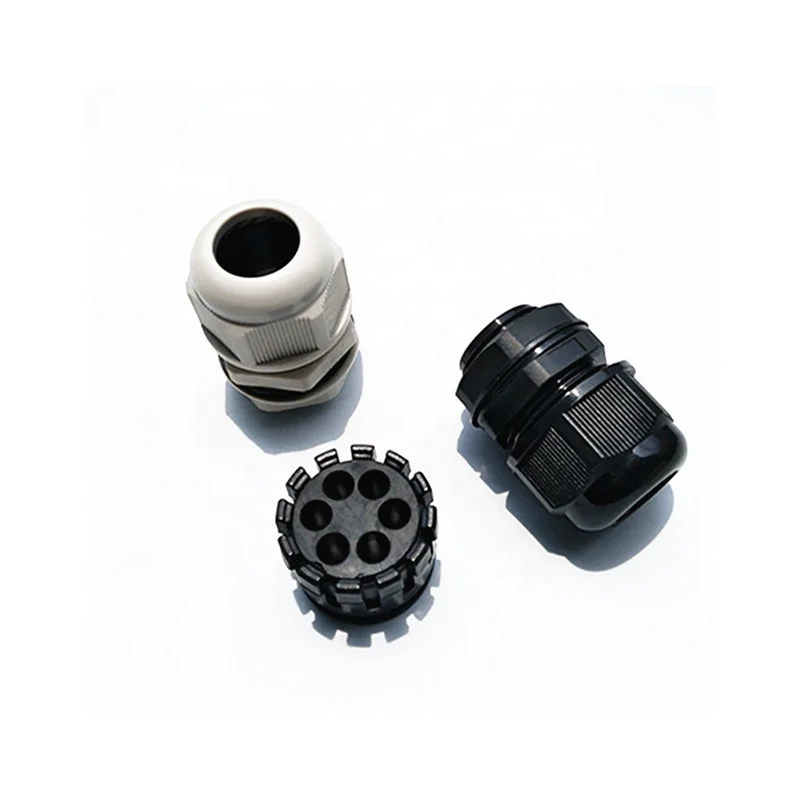 Porous rubber plug MG25A type plastic IP67 waterproof hose gland CE ROHS Nylon cable glands
