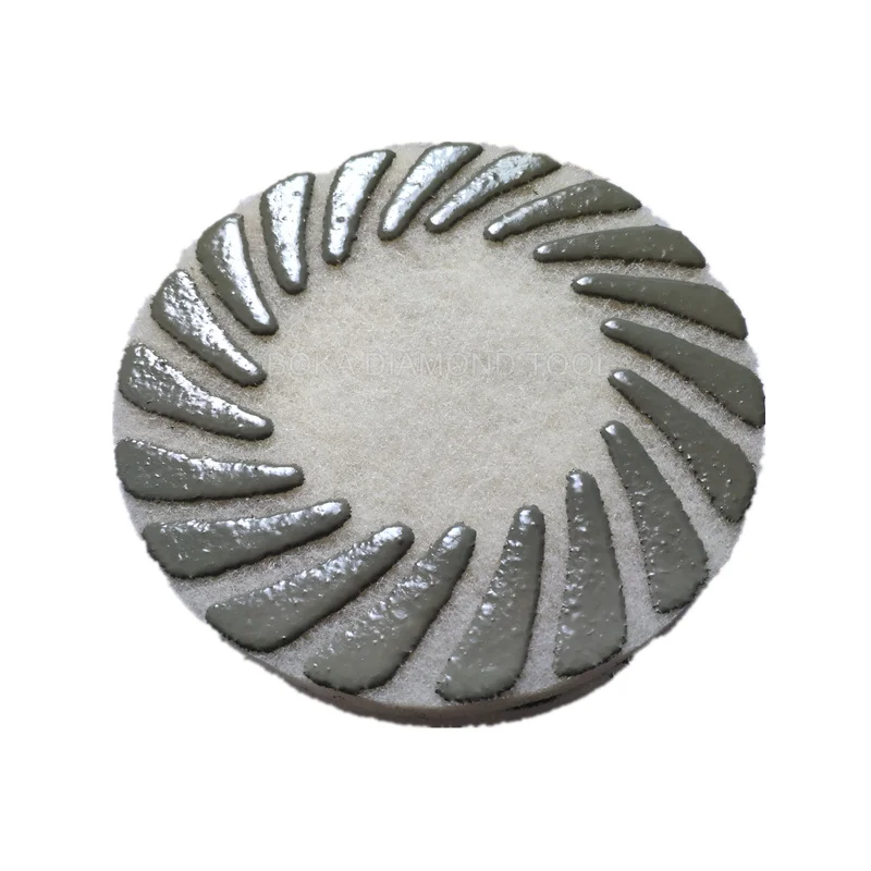 Premium Diamond Burnishing Polishing Pads With Felt For Grinding Concrete Stone Floor