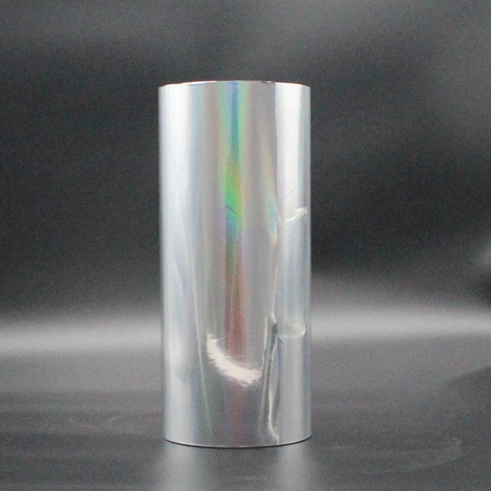 Custom Holographic Customize Print Hologram Hot Lamination Foil PET Pouch Wrapper Package Rainbow Plastic Laser Film