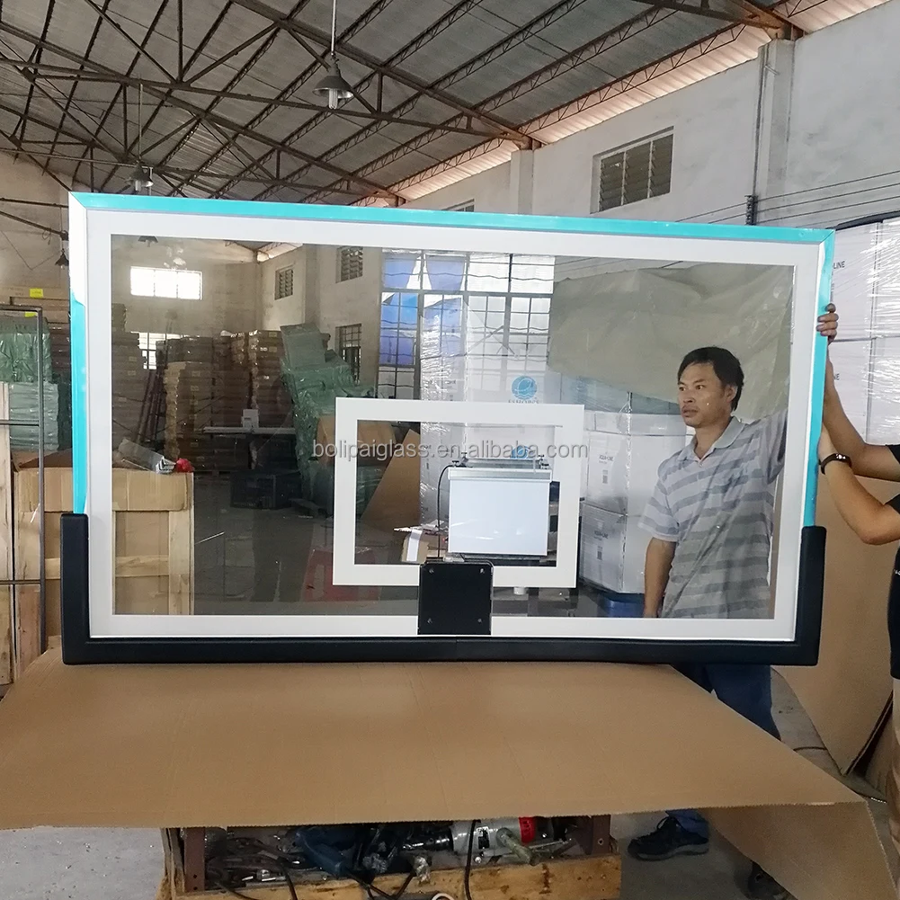 Multicolour All Aluminum Frame Glass Basketball Backboard with Ring for Sale