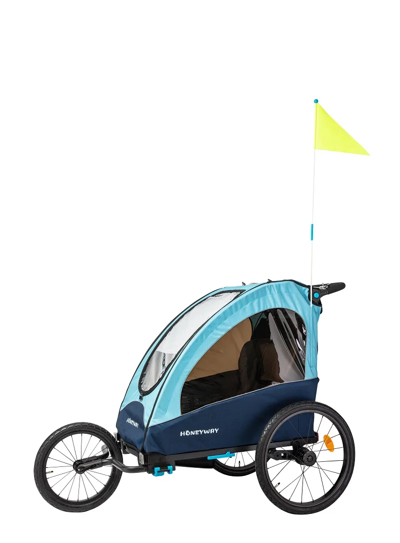 Factory Directly Kid baby jogger bike trailer, baby bike trailer with suspension comfortable for baby