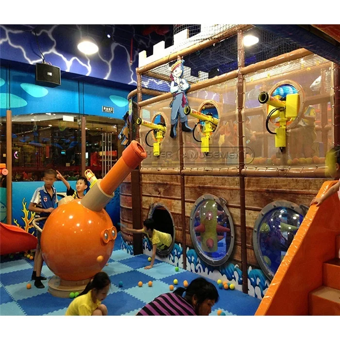 Cheer Amusement Indoor Children Park Cannon Ball Blaster