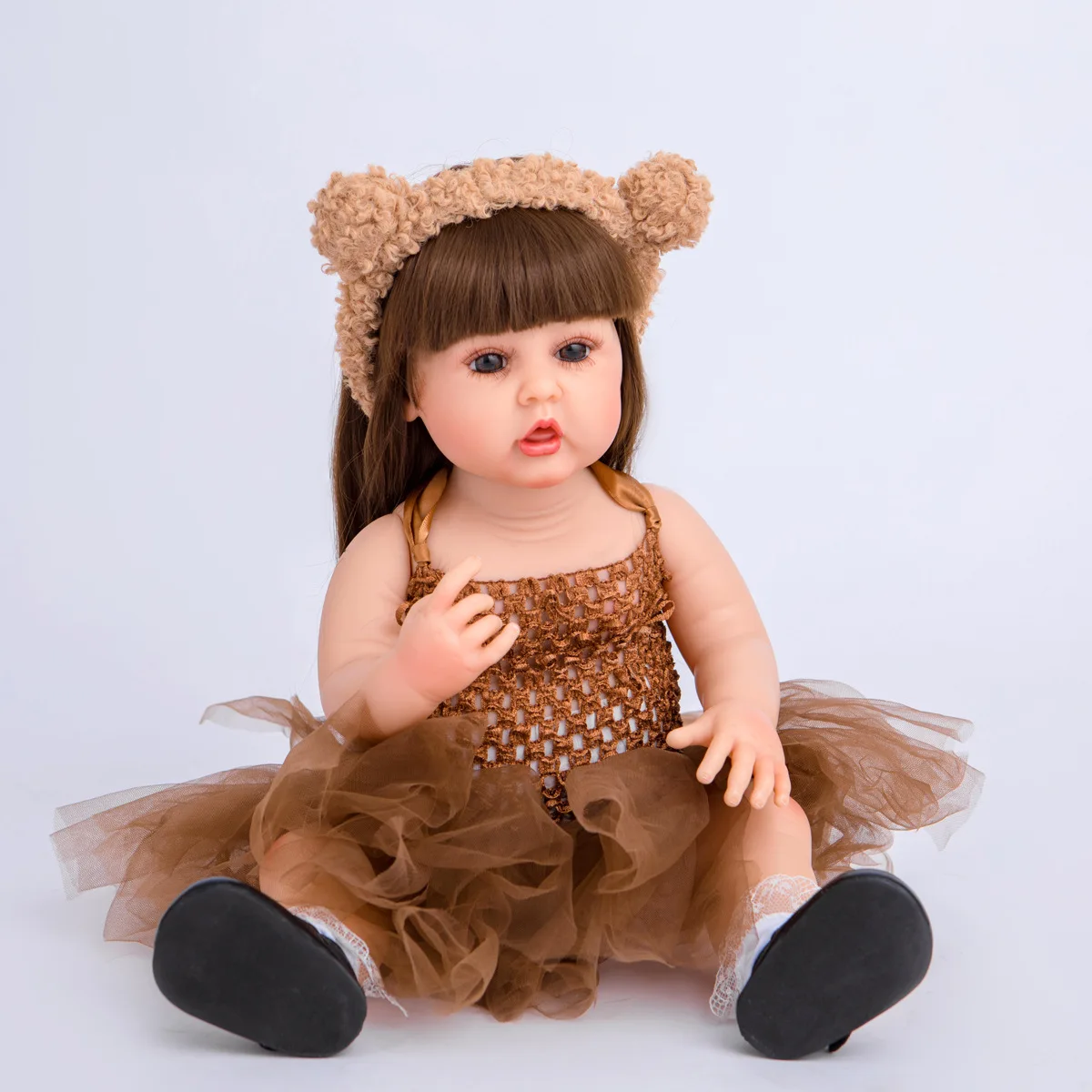 Lifelike reborn baby dolls 55cm soft silicone vinyl realistic reborn dolls toddler Girls for baby toy