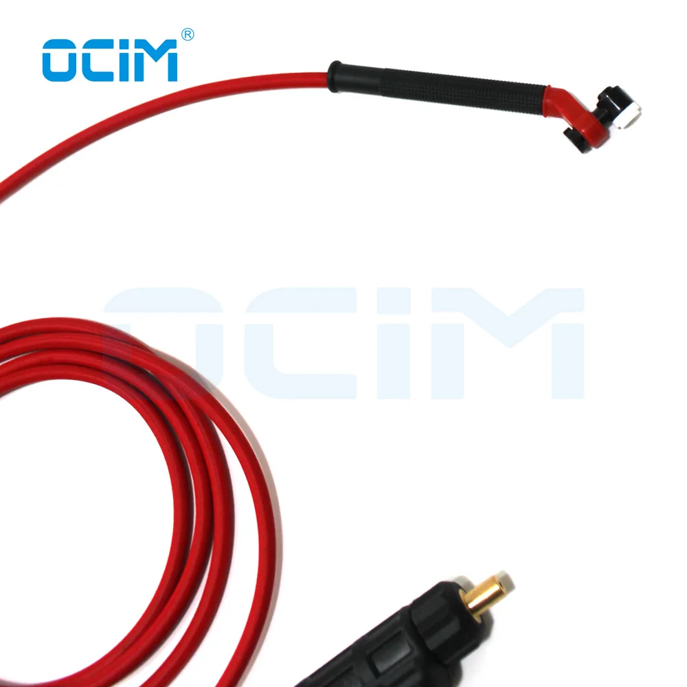 NR9 swivel tig Red Soft cable Welding Torch with Easy Changed Connector