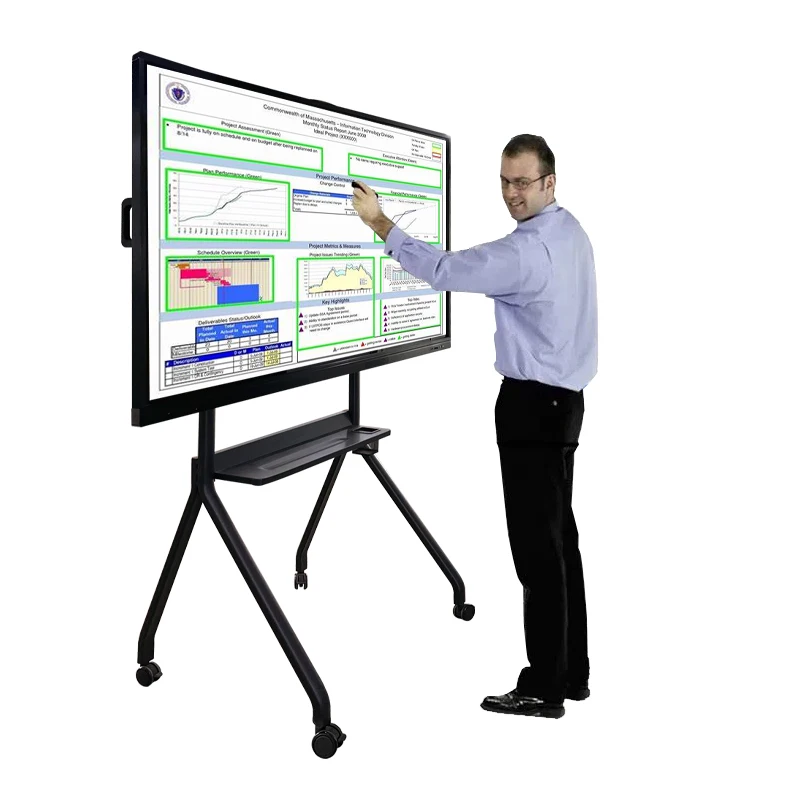 Hot Selling 75 86 Inch Multi Lcd Touch Screen All In One Display Panel Interactive White Smart Board Price