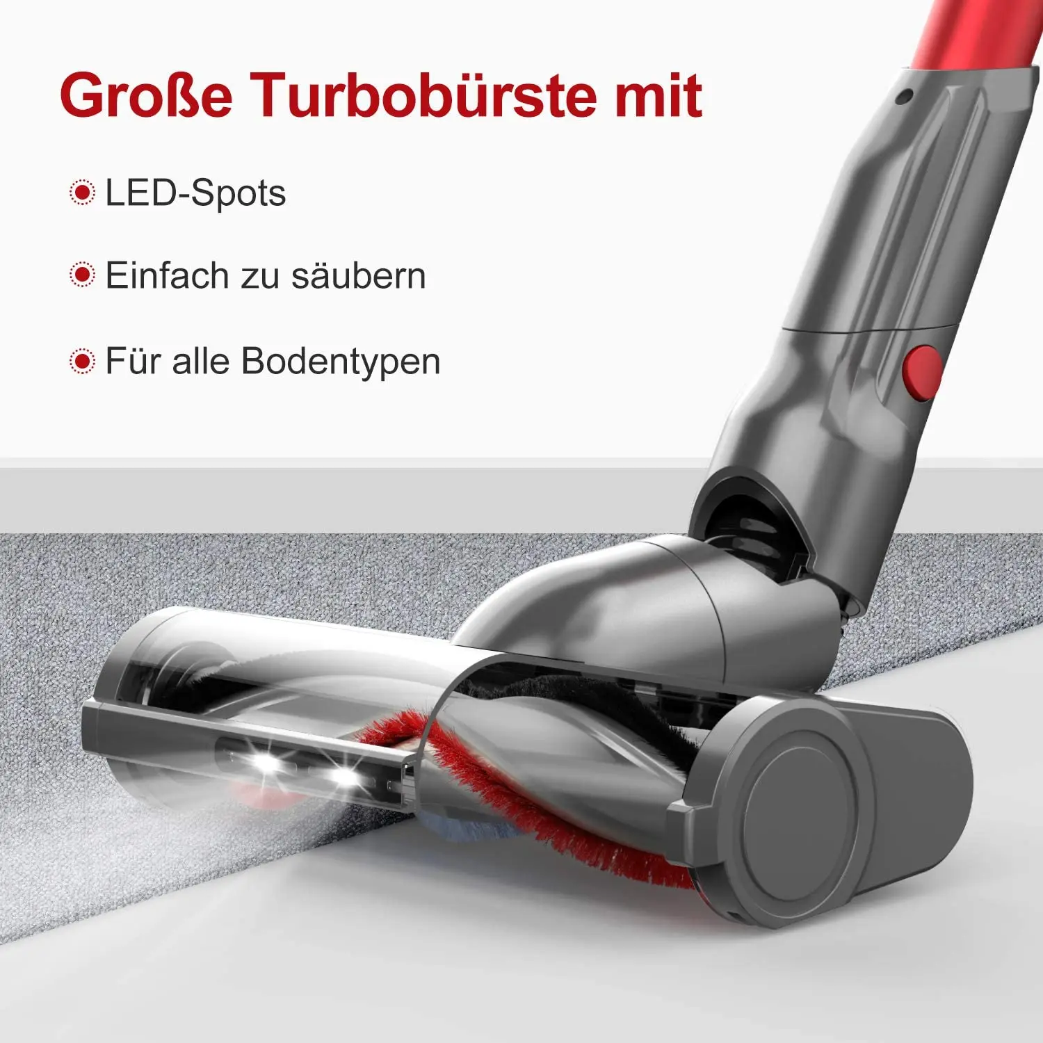 
ONSON Lightweight 4 in 1 Powerful Suction Cordless Stick Handheld Vacuum Cleaner for Home Hard Floor Carpet 