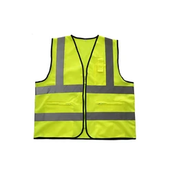 Fluorescence reflective safety vest with pocket yellow  Safety Shirt For Work
