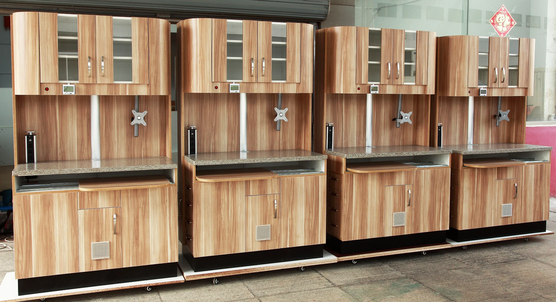 Medical Hospital Custom Trolley Dental Office Lab Laboratory Cabinet Furniture for Clinic with Sink for sale