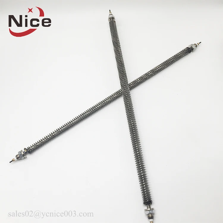 Tubular Finned Air Heating Element Tube Duct Heater