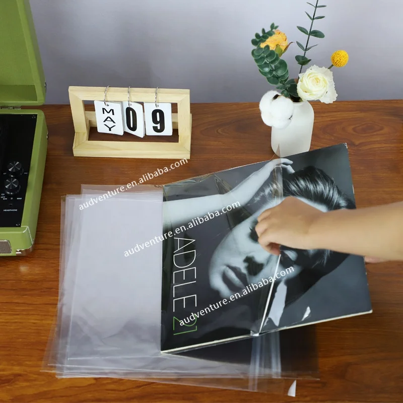 hot seller resealable vinyl record albums outer sleeves for turntable record