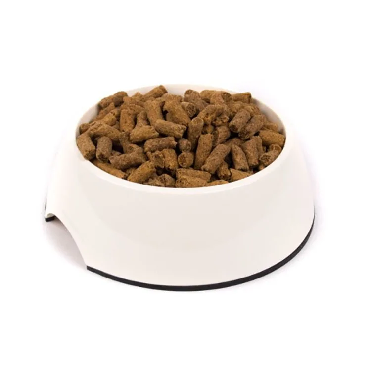 Solid white color melamine food and water bowls for pet dog cat