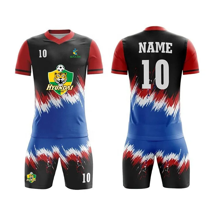 Wholesale Kids Soccer Uniforms Kit Children Cheap Soccer Team Jersey Uniforms Boys Football Soccer Training Uniforms