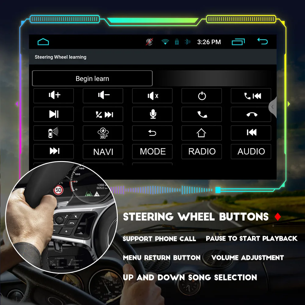 Universal 7 inch 2DIN Double DIN Car Android Auto Radio Stereo 8 Core 2G 32G Carplay DSP WIFI TV GPS Multimedia Car DVD Player