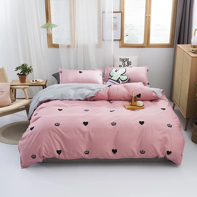Набивное полиэстеровое покрытие со стильным рисунком Conjunto De Roupa Cama современный Стёганое ватное одеяло для отеля Комплект постельного белья из