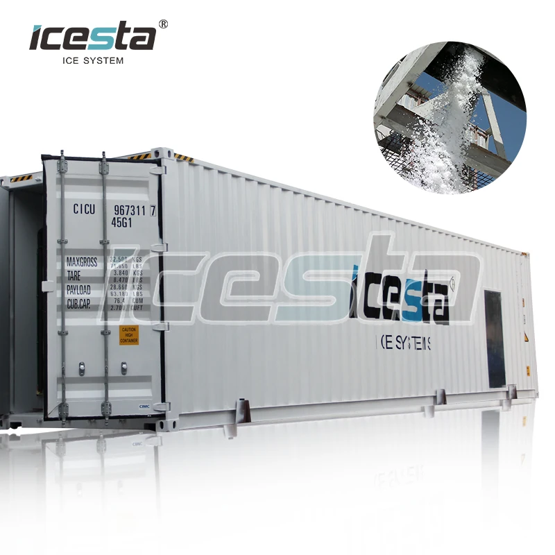 ICESTA Ice Systems 20t 40t 60t concrete cooling ice plant for Middle East Selling well products