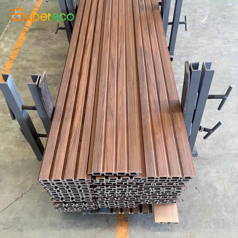 Decorative Wpc Outdoor Aritificial Fire-resistance Wood Wall Cladding