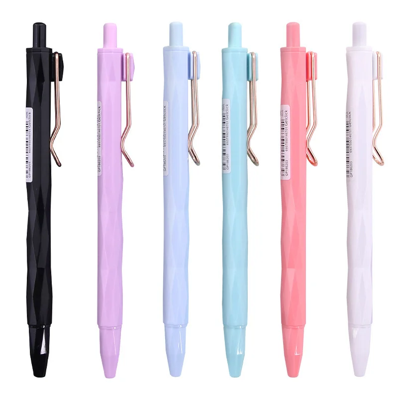 Colorful Gel Pens Custom Logo Multicolor Retractable Pen Wholesale OEM Gel Ink Pens