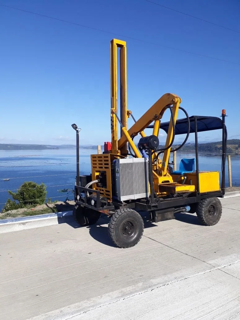 HENGXING CE HX26D Hydraulic Wheel Load Guardrail pile driver