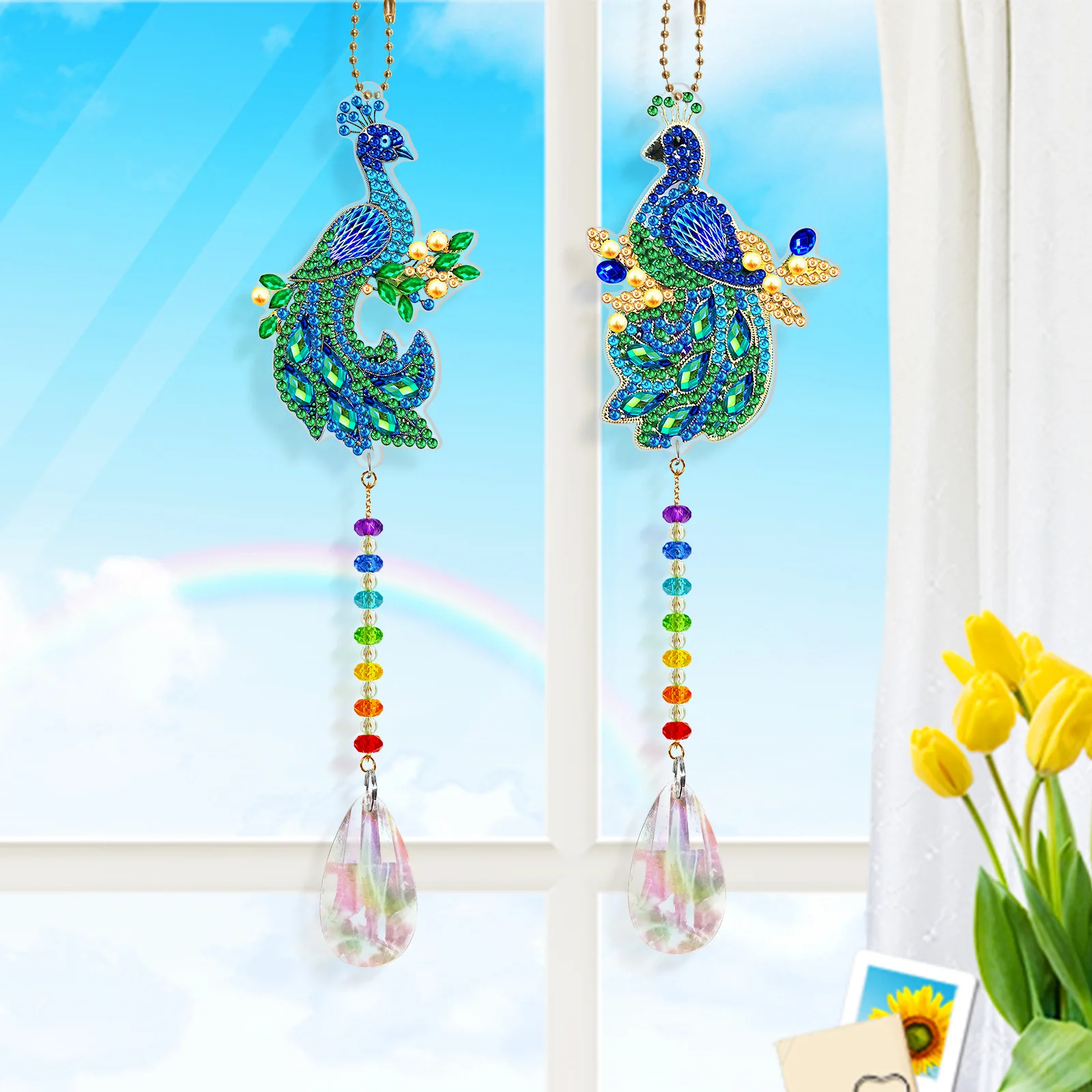 Prism Suncatcher Hanging Window Crystals Rainbow Light Catcher Crystal Sun  Catcher Summer Gift Octagon Beads