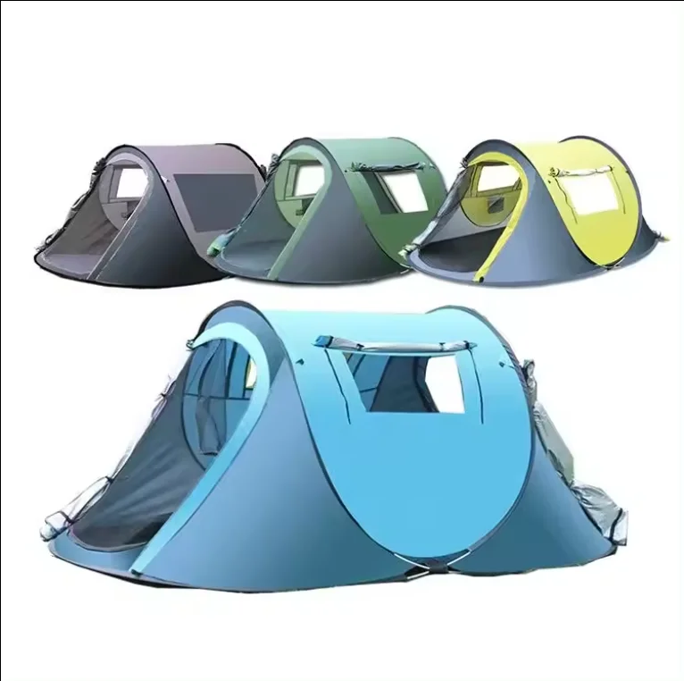 2023 New Design In Stock Hiking Tent Sports Rainproof Automatic Tent Outdoor Camping Tent