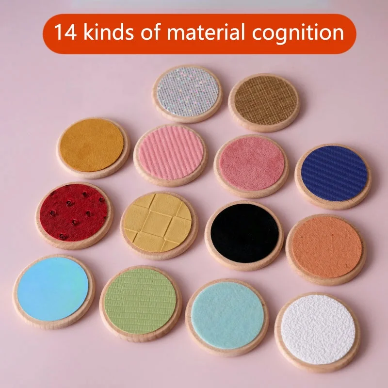 Children Sensory Toys Tactile Board Matching Game Tactile Classification Color Cognition Parish Memory Training Toys